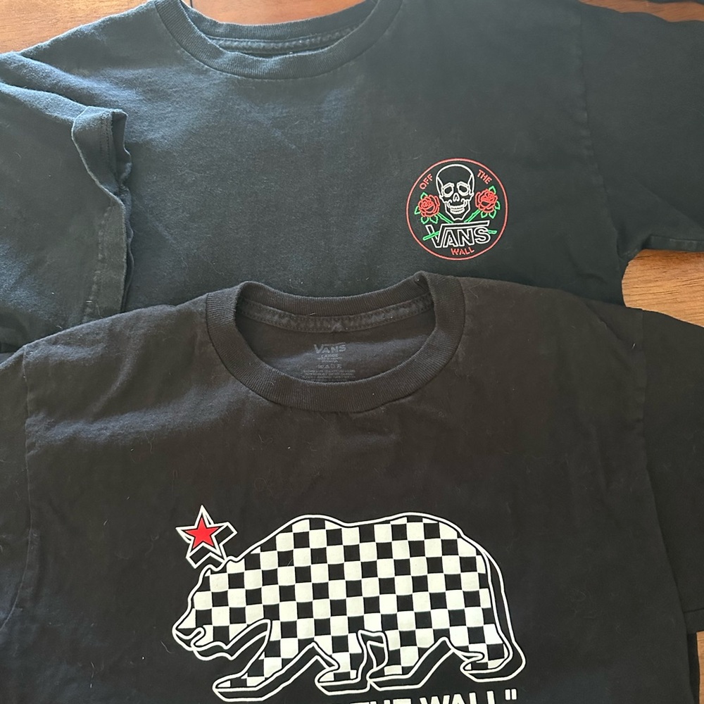 Vans Black Short Sleeve Racing Tee